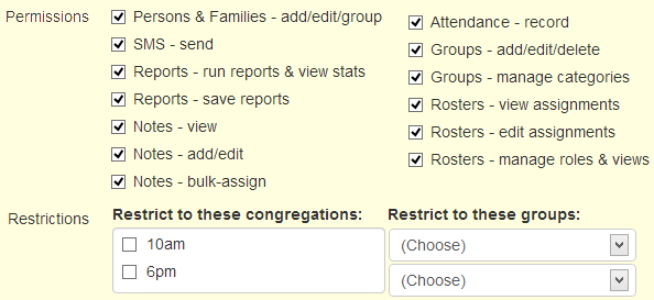 Restrictions